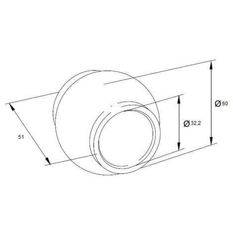 ROTULA A SFERA SUPERIORE 60/32